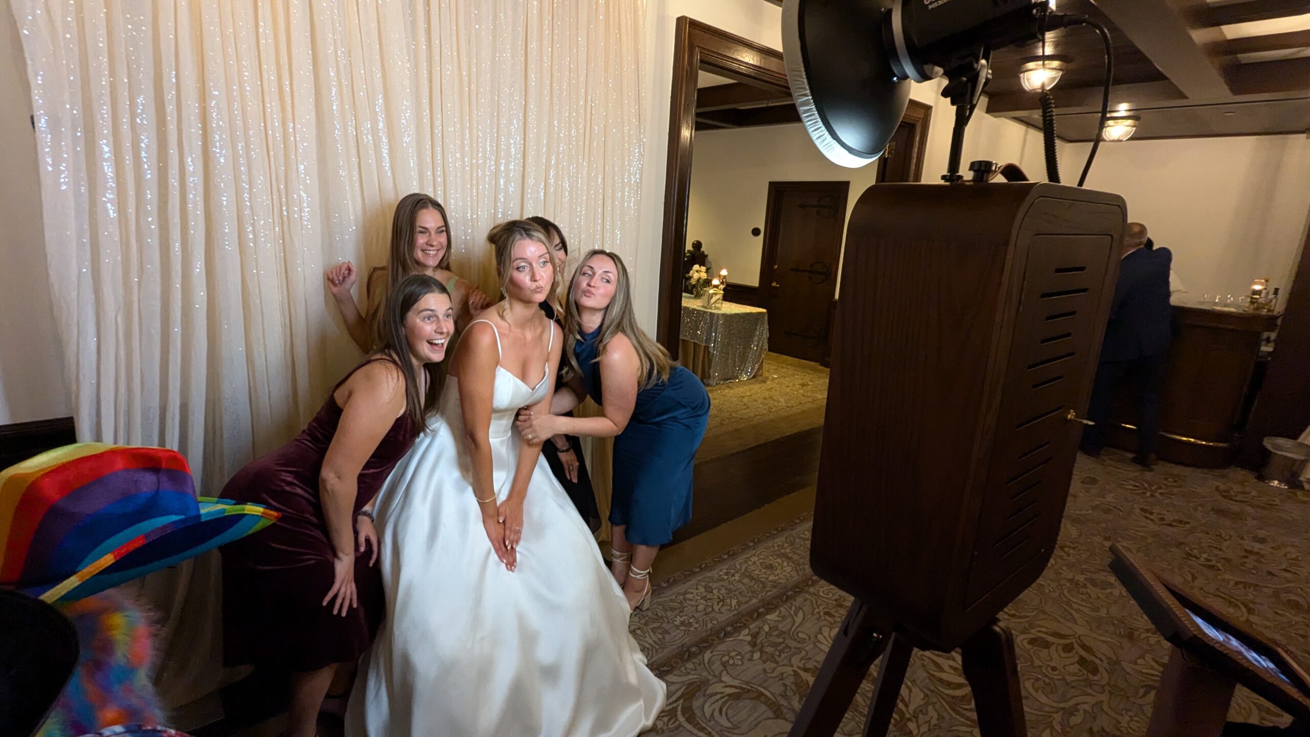 Vintage Wooden Photo Booth from NWI Photo Booth Rental