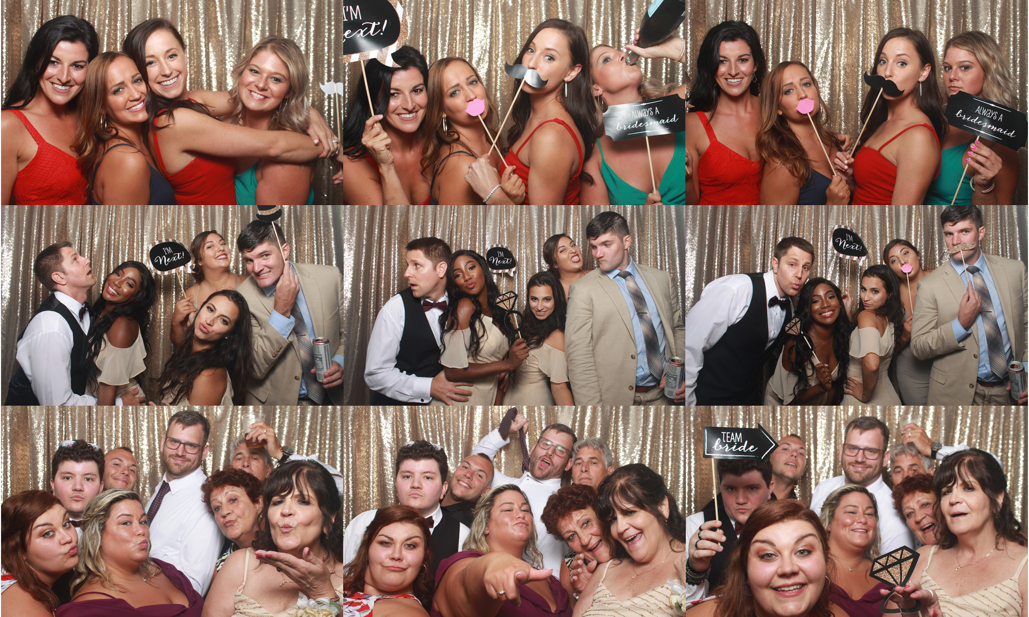 Guests enjoying an NWI Photo Booth Rental photo booth